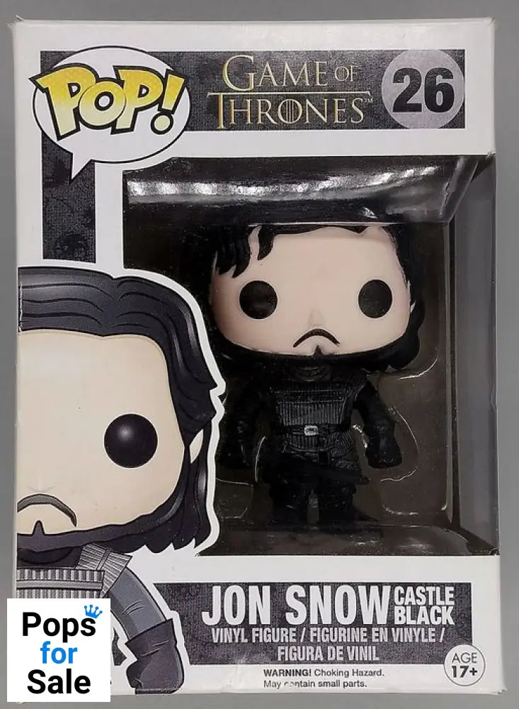 #26 Jon Snow (Castle Black) - Game of Thrones - Box Damaged Funko POP - PopsforSale.co.uk