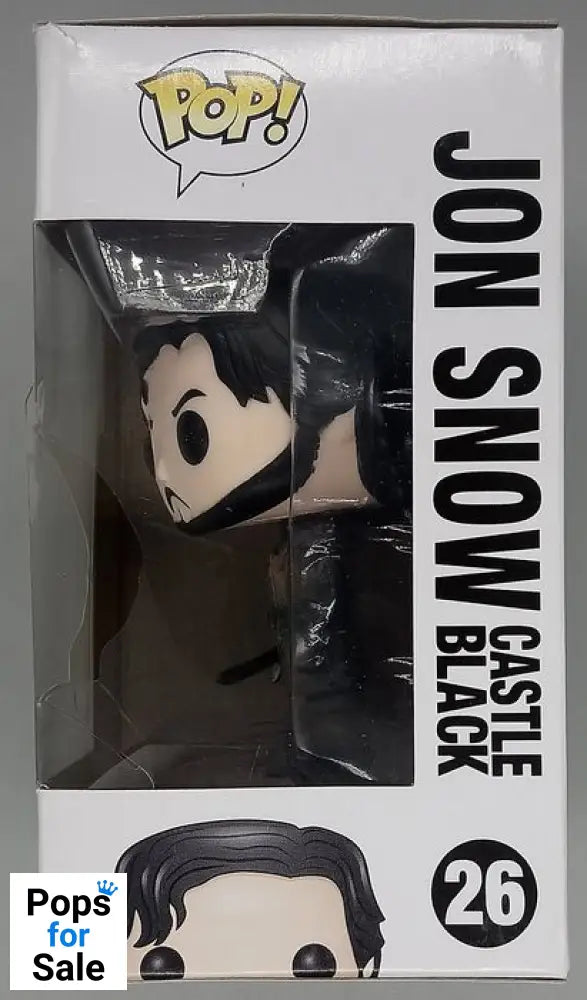 #26 Jon Snow (Castle Black) - Game of Thrones - Box Damaged Funko POP - PopsforSale.co.uk