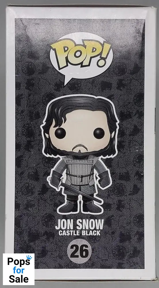 #26 Jon Snow (Castle Black) - Game of Thrones - Box Damaged Funko POP