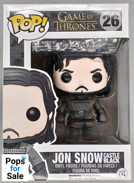 #26 Jon Snow (Castle Black- Muddy) - Game of Thrones Box Damaged Funko POP