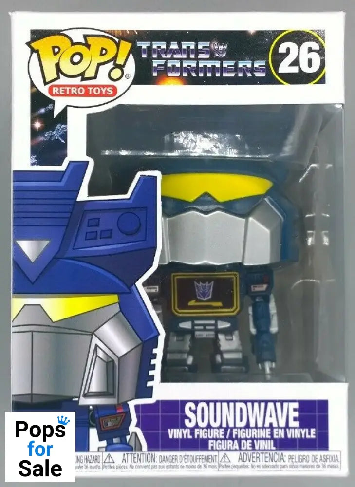 #26 Soundwave - Transformers Funko POP - PopsforSale.co.uk