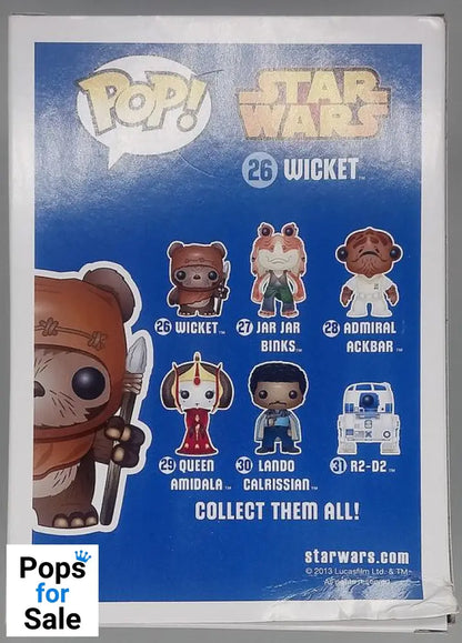 26 Wicket - Star Wars - Box Damaged Funko POP