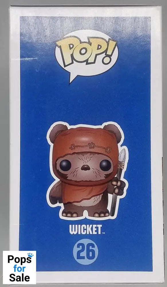 26 Wicket - Star Wars - Box Damaged Funko POP