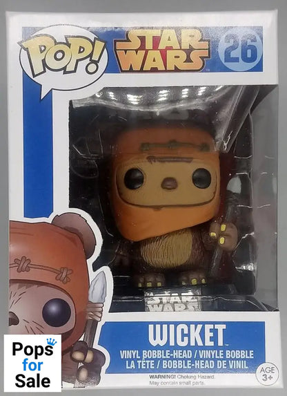 26 Wicket - Star Wars - Box Damaged Funko POP