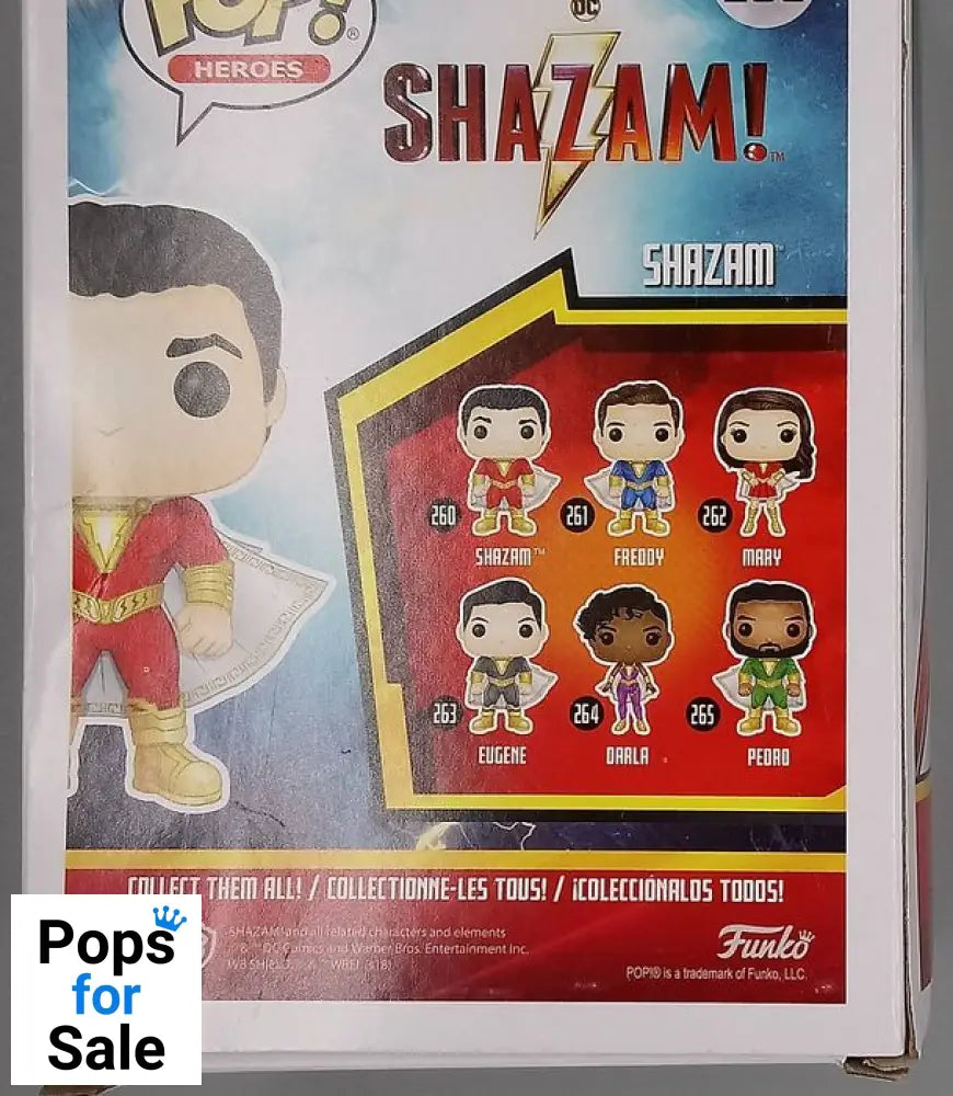 #260 Shazam - DC Shazam - Box Damaged Funko POP - PopsforSale.co.uk