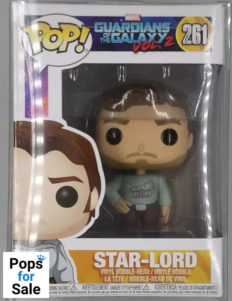 #261 Star-Lord (Gears Shift Shirt) - Marvel Guardians of The Funko POP - PopsforSale.co.uk