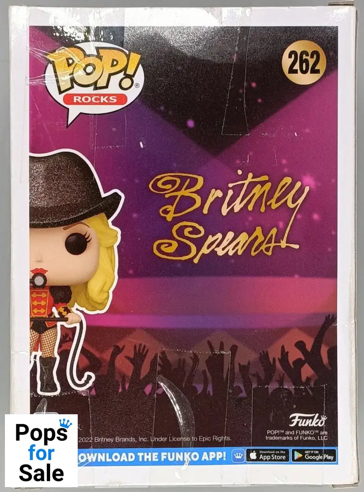 262 Britney Spears (Circus- w/ Hat) Chase - Rocks - Funko POP - Box Damaged
