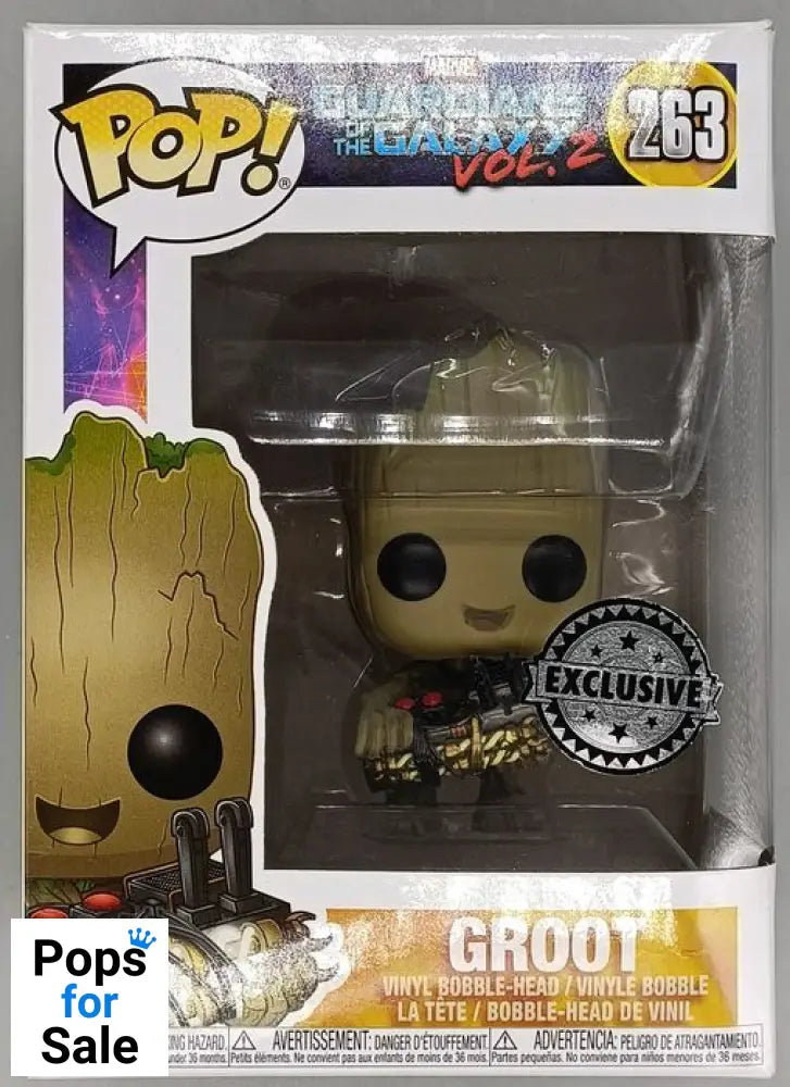 #263 Groot (Bomb) Marvel Guardians of the Galaxy Vol 2 Box Damaged Funko POP - PopsforSale.co.uk