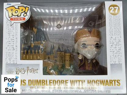 #27 Albus Dumbledore with Hogwarts Harry Potter Town Damaged Box Funko POP