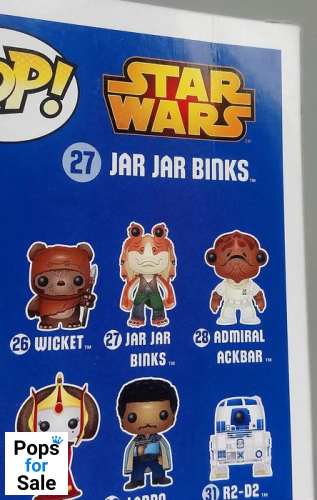 #27 Jar Jar Binks - Star Wars - Box Damaged Funko POP