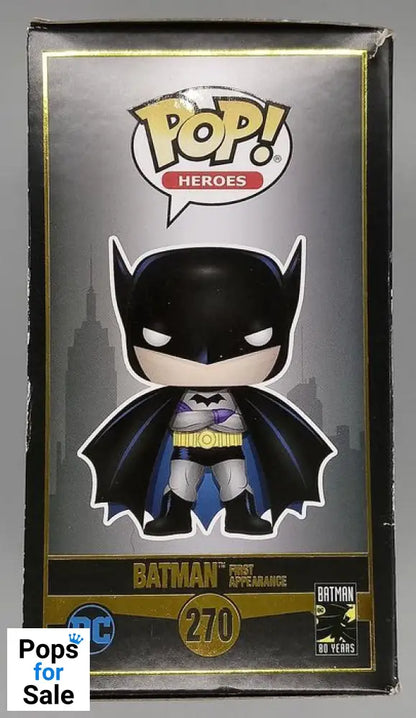 #270 Batman (First Appearance) - DC - Box Damaged Funko POP - PopsforSale.co.uk