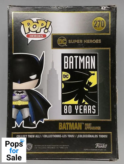 #270 Batman (First Appearance) - DC - Box Damaged Funko POP - PopsforSale.co.uk