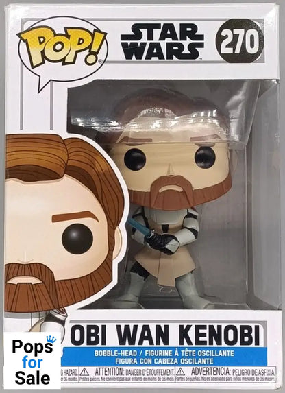 270 Obi-Wan Kenobi - Star Wars Clone Wars - Box Damaged Funko POP