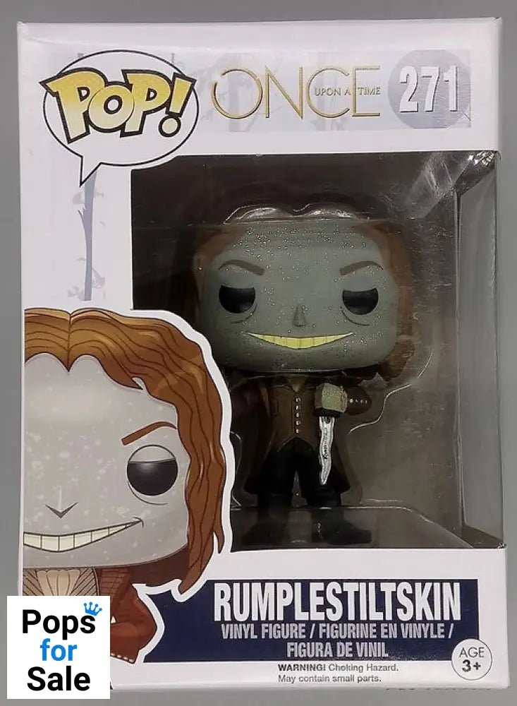 #271 Rumplestiltskin - Glitter - Once Upon a Time Box Damaged Funko POP