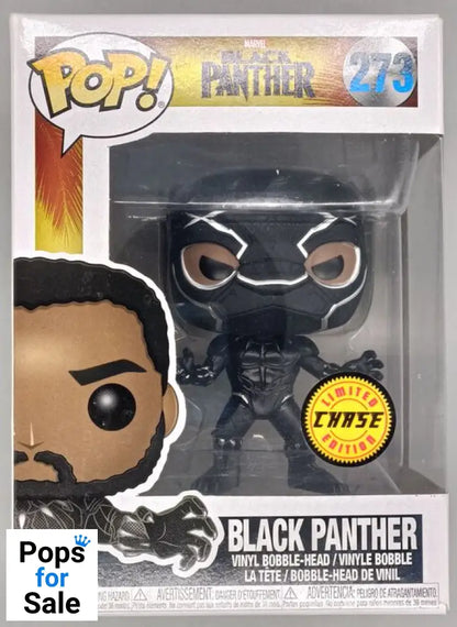 #273 Black Panther (Masked) Chase - Marvel Black Box Damaged Funko POP - PopsforSale.co.uk