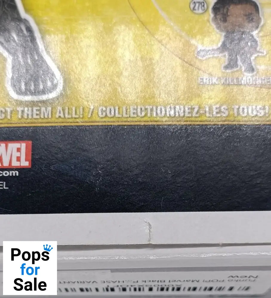 #273 Black Panther (Masked) Chase - Marvel Black Box Damaged Funko POP - PopsforSale.co.uk