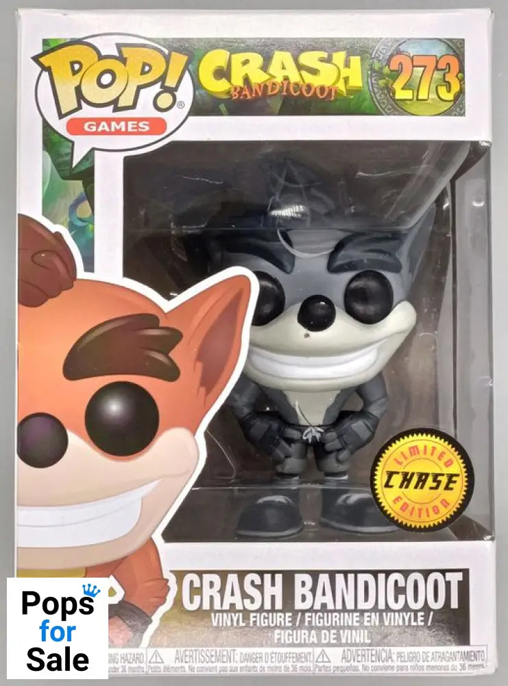 273 Crash Bandicoot - B&W Chase Edition - Funko POP - Box Damaged