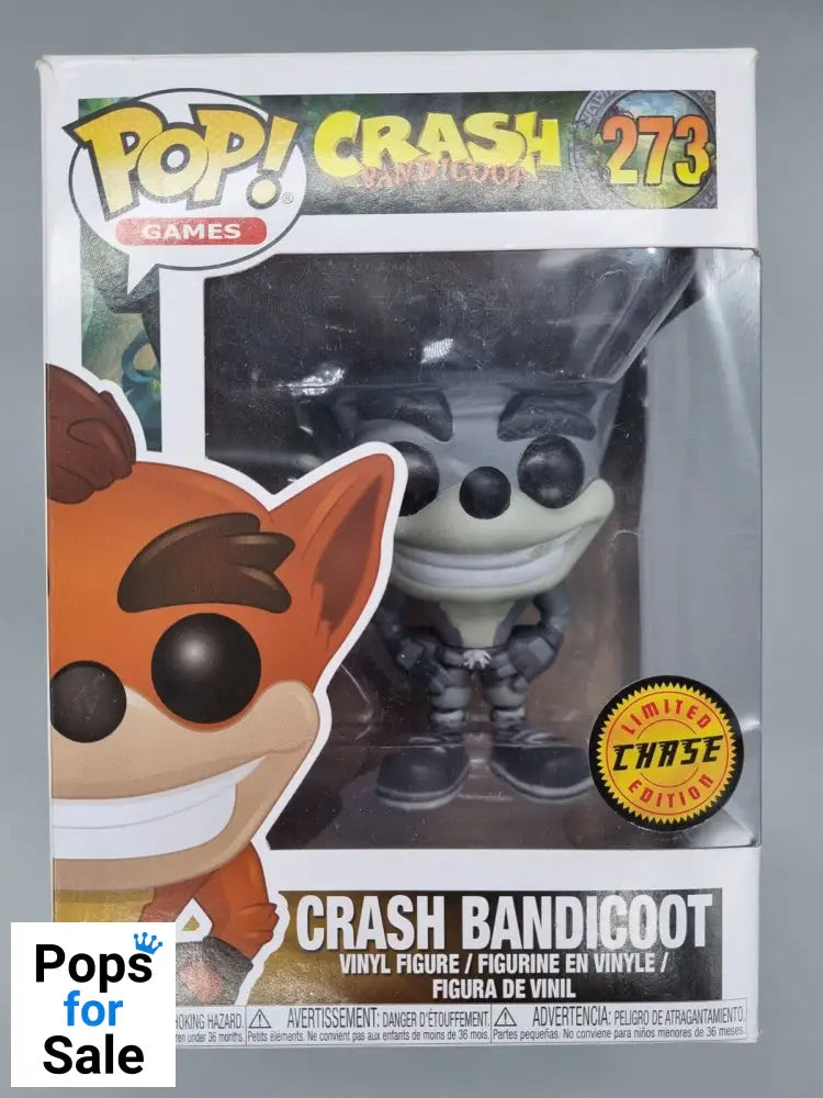 273 Crash Bandicoot - B&W Chase Edition - Funko POP - Box Damaged