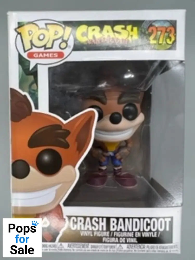 #273 Crash Bandicoot - Box Damaged Funko POP - PopsforSale.co.uk