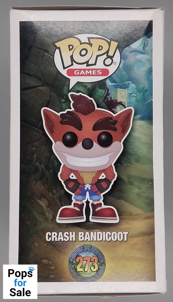 #273 Crash Bandicoot - Glow - Crash Bandicoot - Box Damaged Funko POP - PopsforSale.co.uk