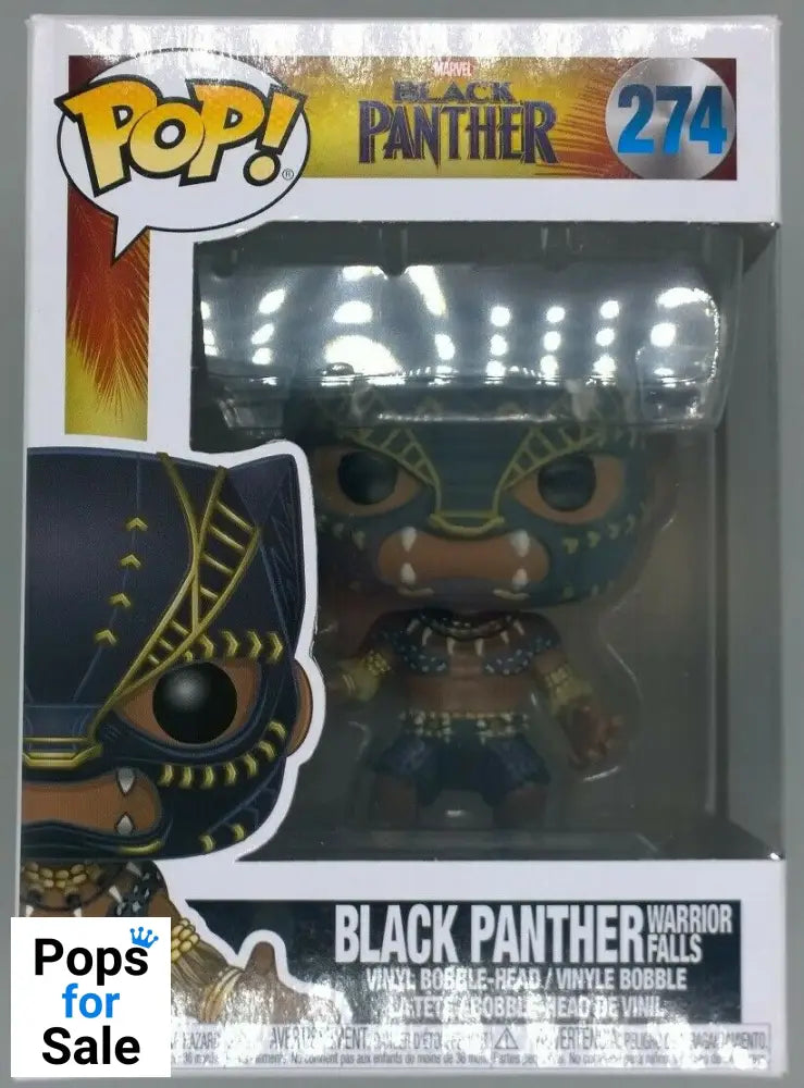 #274 Black Panther (Warrior Falls) Marvel - Box Damaged Funko POP - PopsforSale.co.uk