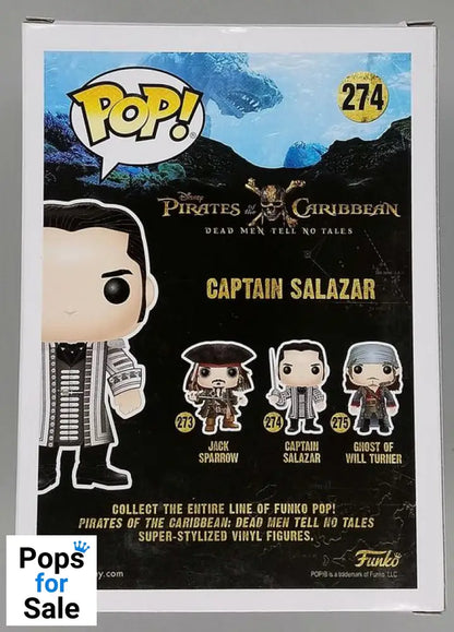 #274 Captain Salazar - Disney Pirates of the Caribbean Funko POP - PopsforSale.co.uk