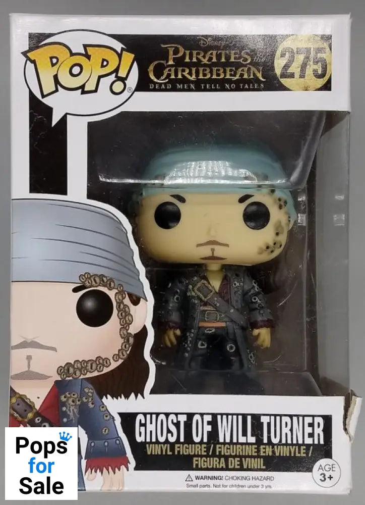 #275 Ghost of Will Turner - Disney Pirates - Box Damaged Funko POP