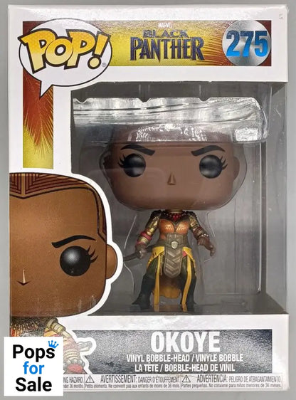 #275 Okoye - Marvel Black Panther - Box Damaged Funko POP - PopsforSale.co.uk