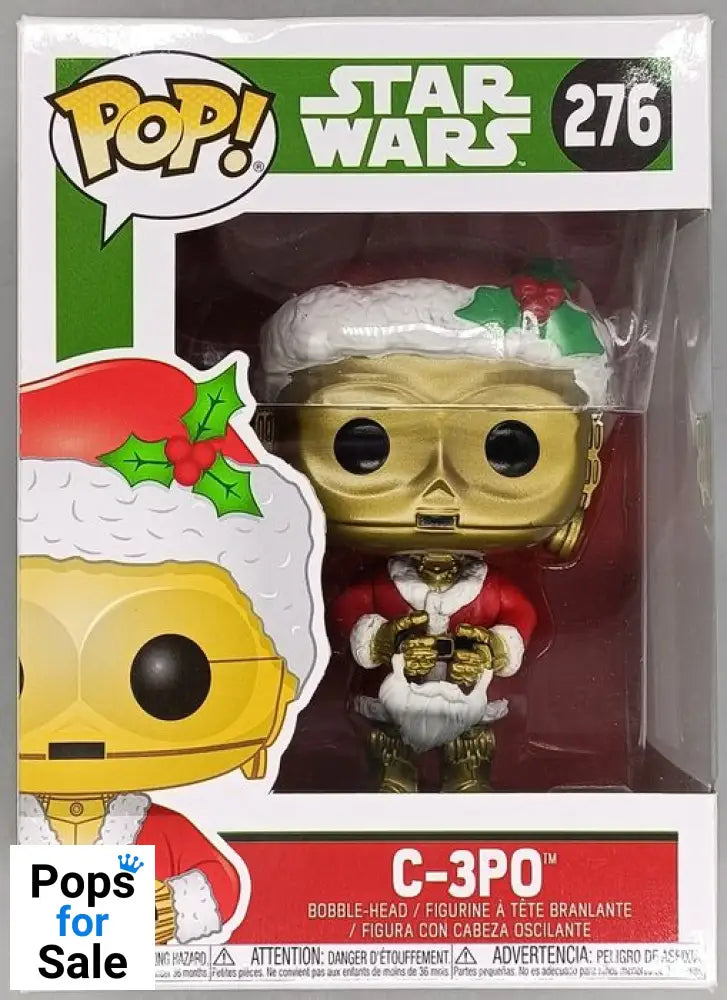 #276 C-3PO (Santa) - Star Wars - Box Damaged Funko POP