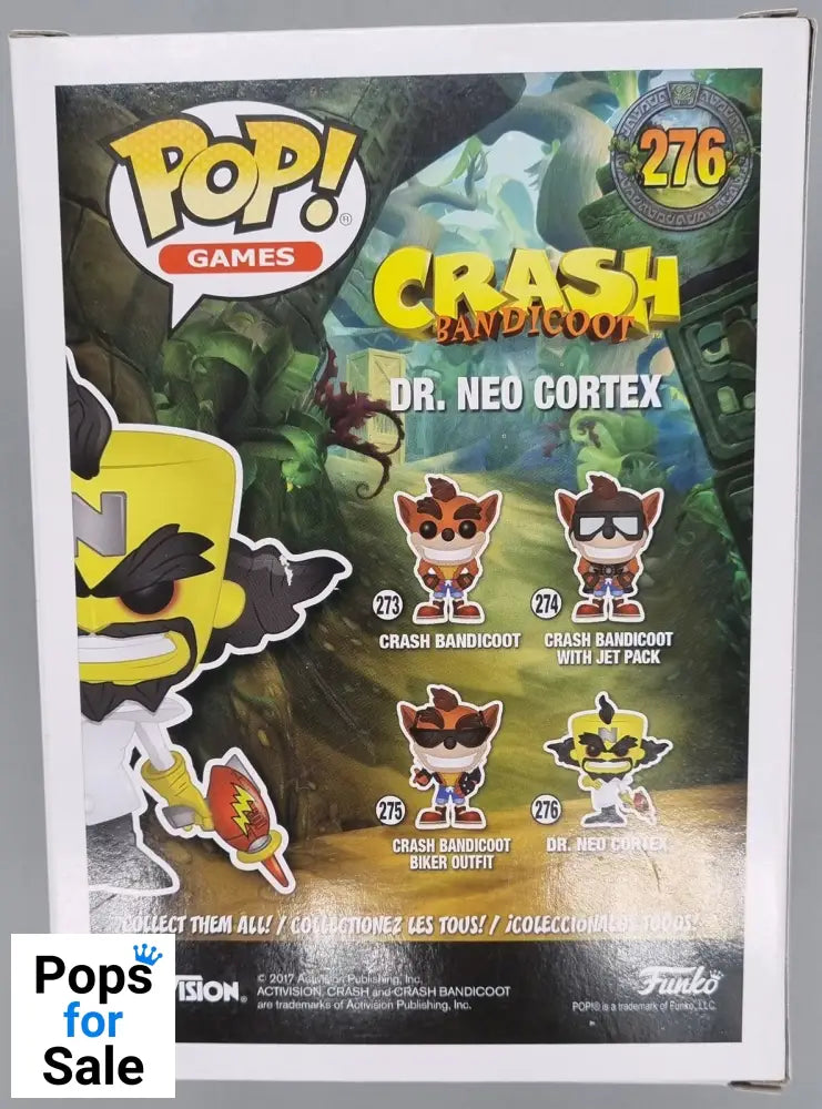 #276 Dr. Neo Cortex - Crash Bandicoot Funko POP - PopsforSale.co.uk