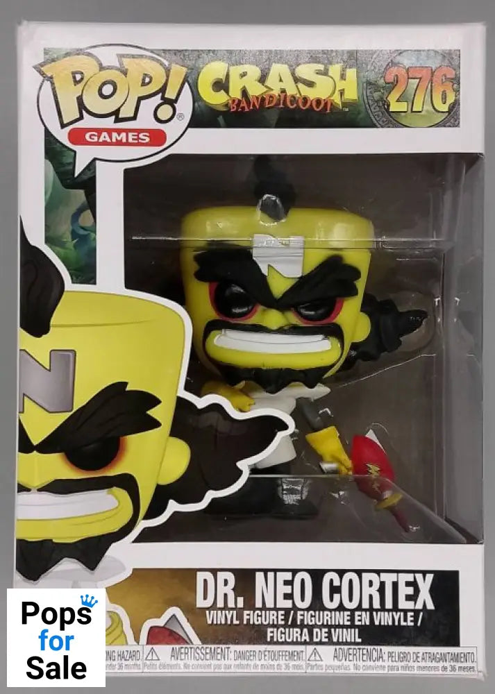 276 Dr. Neo Cortex - Crash Bandicoot - Funko POP - Box Damaged