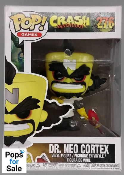 276 Dr. Neo Cortex - Crash Bandicoot - Funko POP - Box Damaged