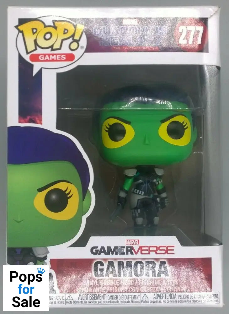 #277 Gamora - Guardians of the Galaxy: The Game - Box Damaged Funko POP