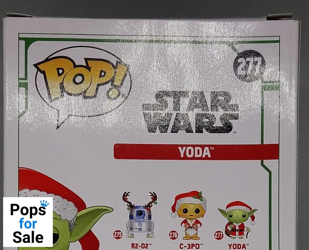 #277 Yoda (Santa) - Star Wars - Holiday - Box Damaged Funko POP - PopsforSale.co.uk