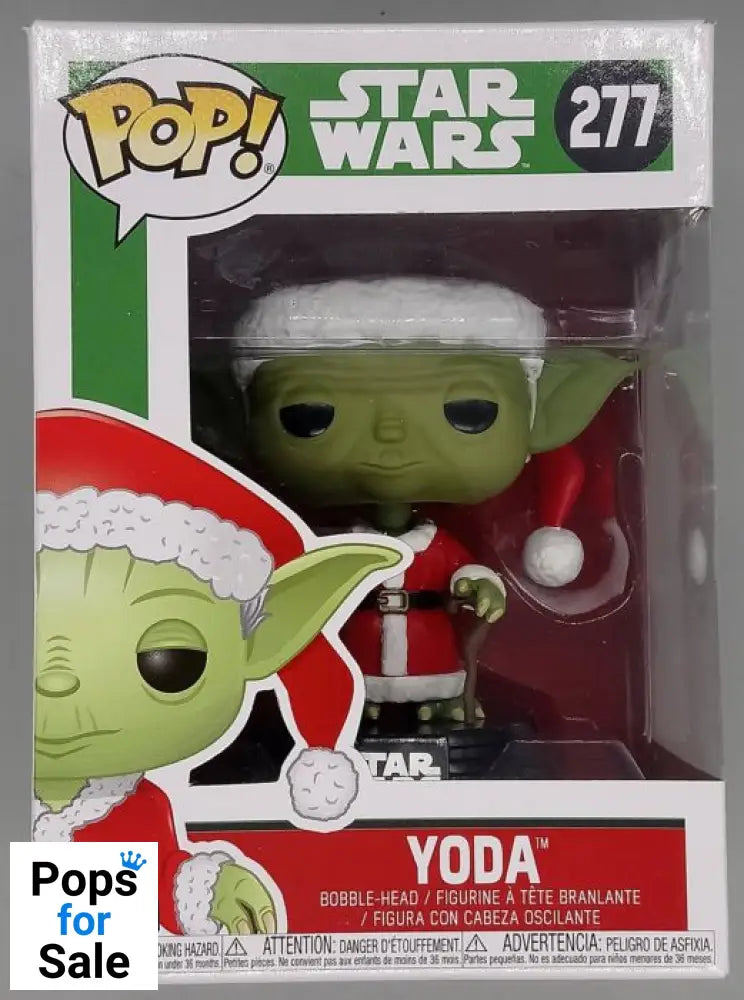 #277 Yoda (Santa) - Star Wars - Holiday - Box Damaged Funko POP - PopsforSale.co.uk