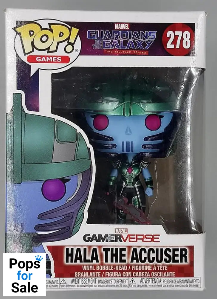 #278 Hala the Accuser Marvel Guardians of the Galaxy Box Damaged Funko POP - PopsforSale.co.uk