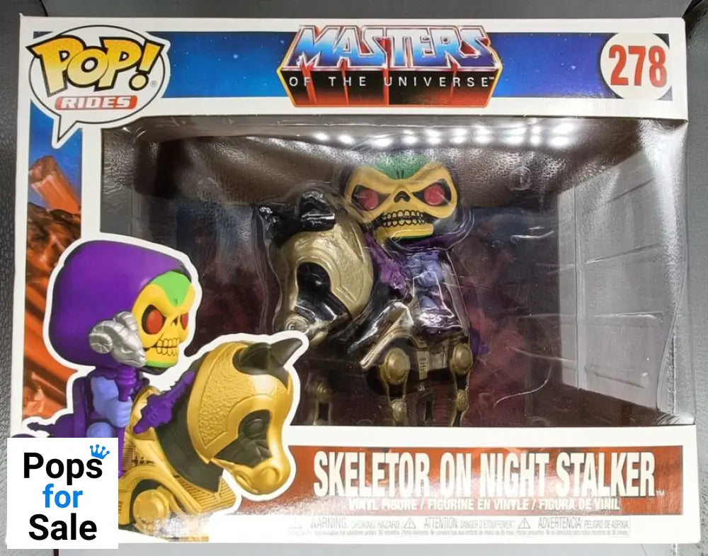 #278 Skeletor on Night Stalker Rides Masters of - Box Damaged Funko POP