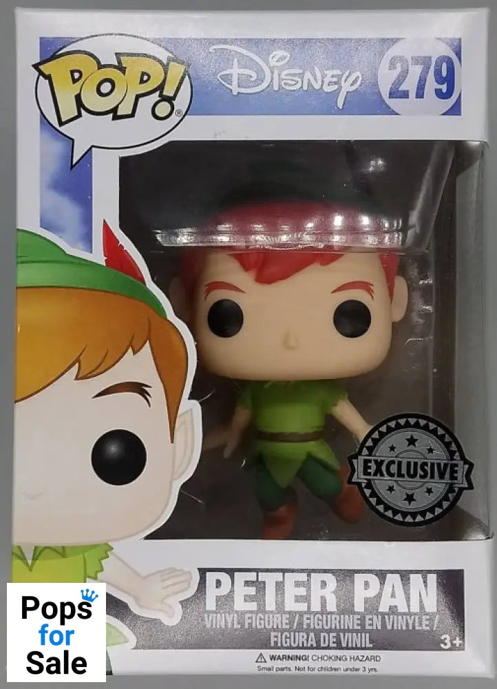 #279 Peter Pan (Flying) - Disney Peter Pan - Box Damaged Funko POP - PopsforSale.co.uk