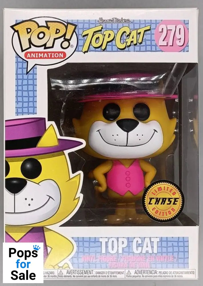 279 Top Cat (Pink Outfit) - Chase Edition Funko POP - Box Damaged
