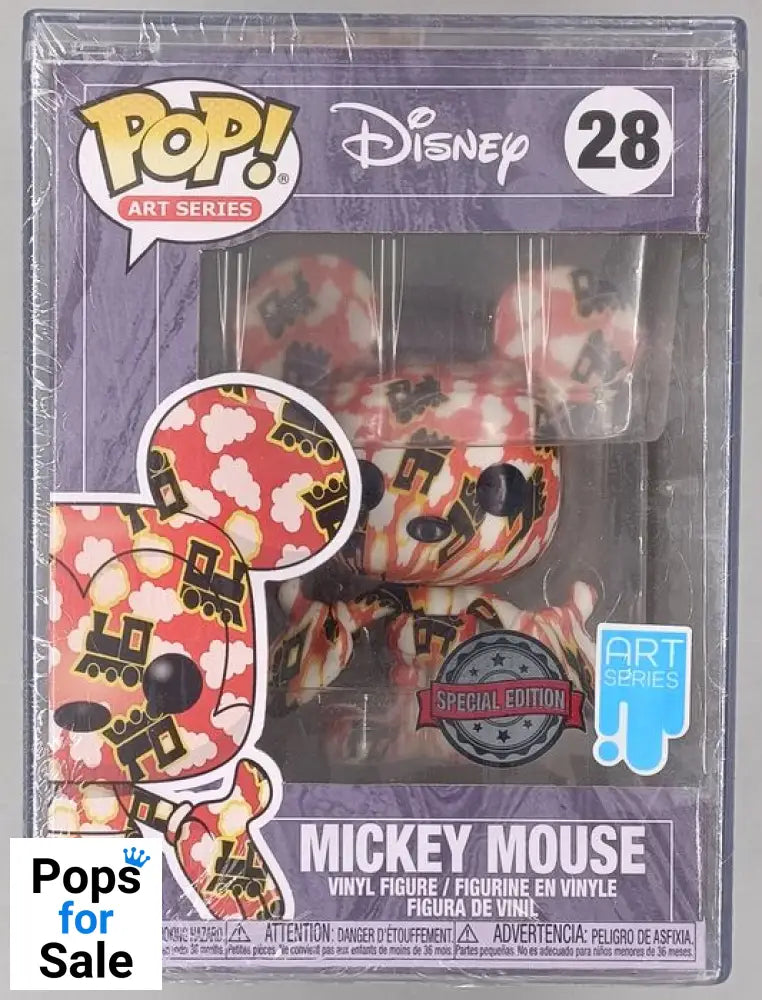 #28 Mickey Mouse (Train) - Art Series Funko POP