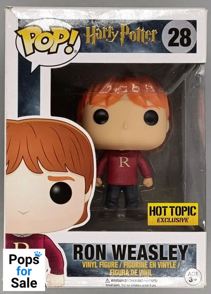 28 Ron Weasley (Sweater) - Harry Potter - Funko POP - Box Damaged