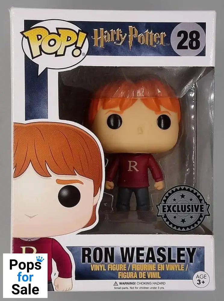 28 Ron Weasley (Sweater) - Harry Potter - Funko POP - Box Damaged