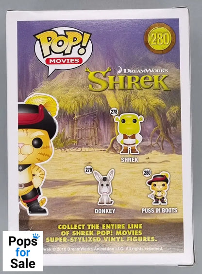 #280 Puss in Boots - Shrek Funko POP - PopsforSale.co.uk