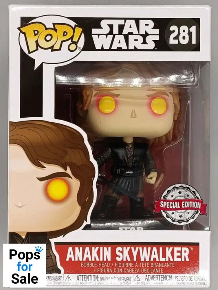 #281 Anakin Skywalker (Dark Side) - Star Wars - Box Damaged Funko POP - PopsforSale.co.uk