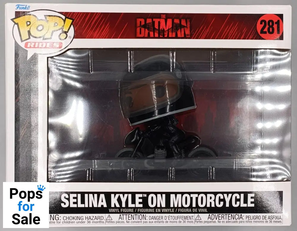 #281 Selina Kyle on Motorcycle Rides - DC The Batman Funko POP - PopsforSale.co.uk