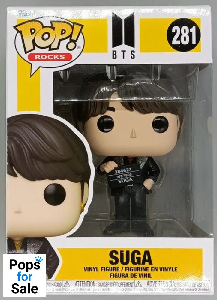 281 Suga (Butter) - BTS - Rocks Funko POP - Brand New