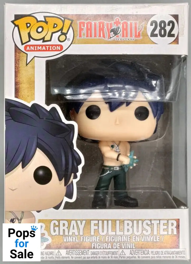 #282 Gray Fullbuster - Fairy Tail - Box Damaged Funko POP
