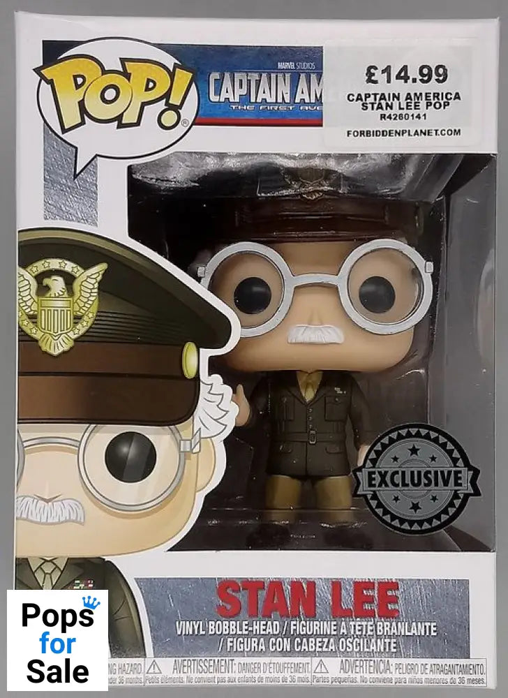 #282 Stan Lee (General) - Marvel Captain America Box Damaged Funko POP