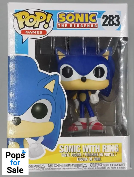 #283 Sonic with Ring - Sonic the Hedgehog Funko POP - PopsforSale.co.uk