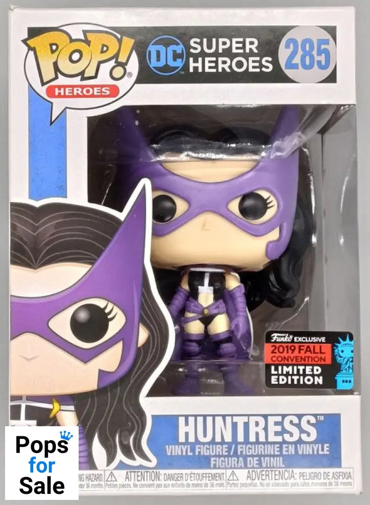 285 Huntress - DC Super Heroes - 2019 Con - Box Damaged Funko POP